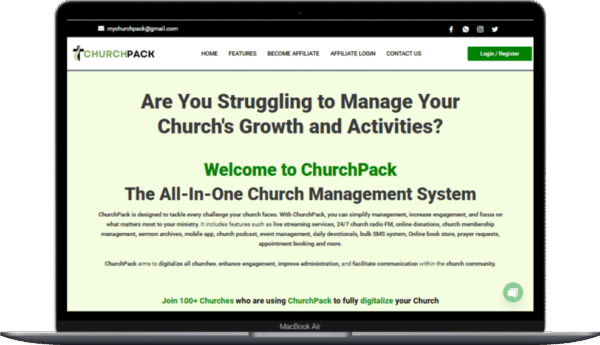 ChurchPack - All in One Church Management Solutions